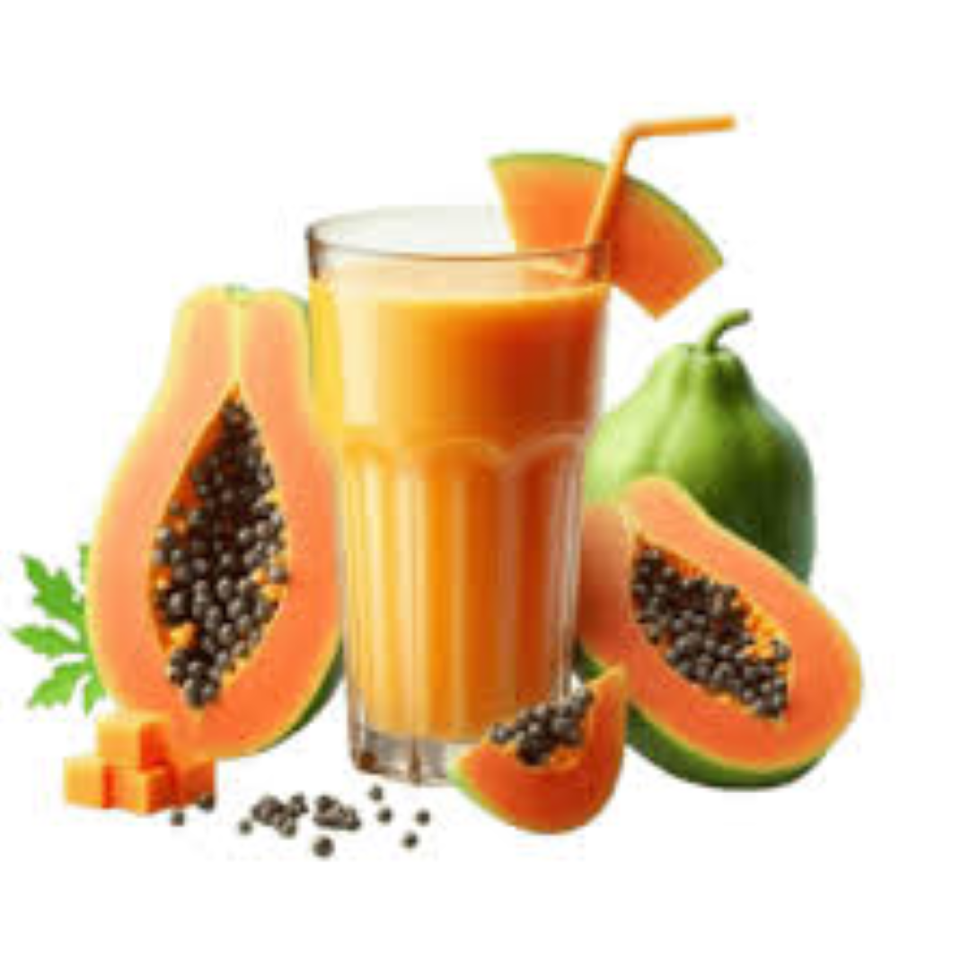 7 OZ CLEAR GLASS MANGO & PAPAYA